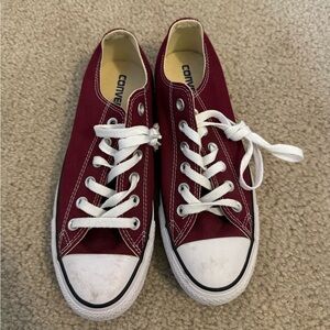 Converse maroon/burgundy mens 6/womens 8